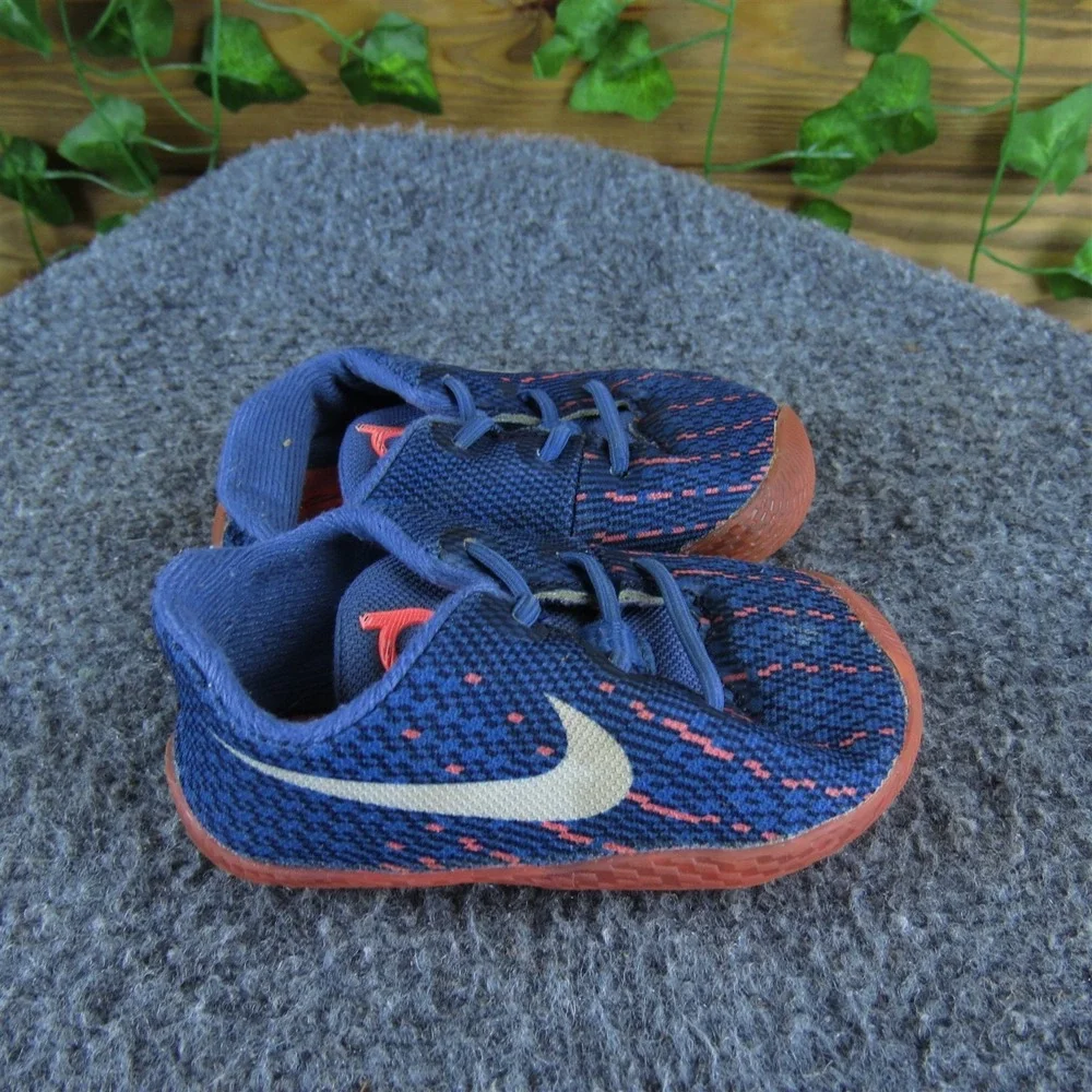 Nike Boys Sneaker KD Sz T 4‎ Medium Blue Synthetic Slip On